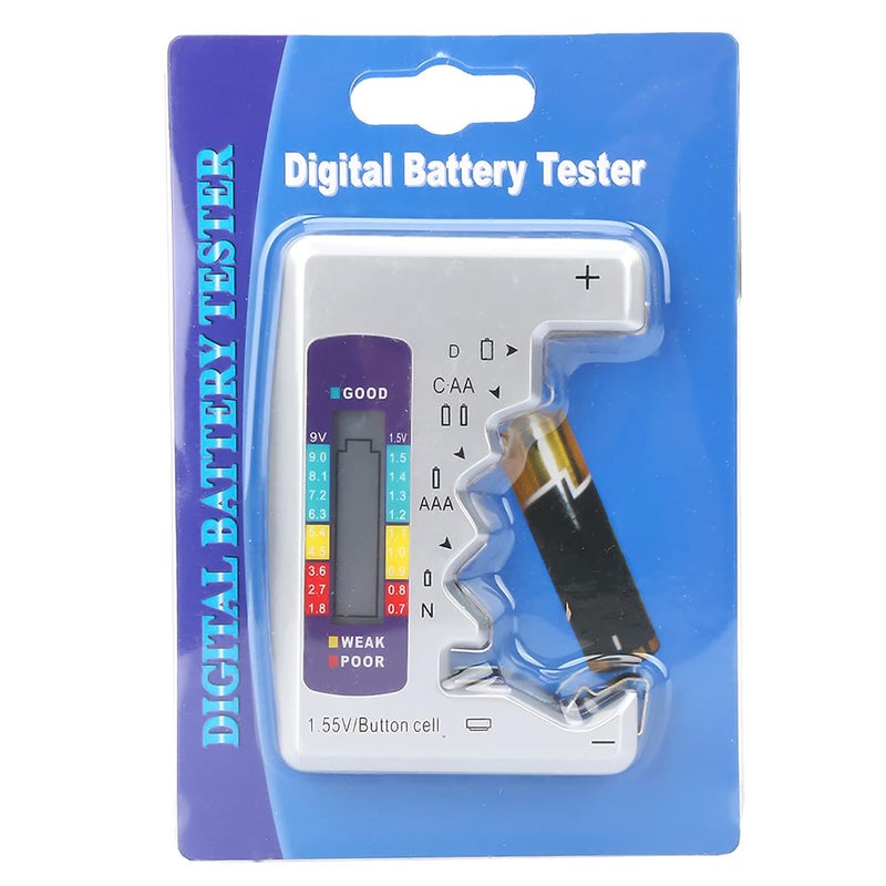Universal Digital Battery Tester for AA AAA 9V Button Cell Power Capacity Detector - Image 5
